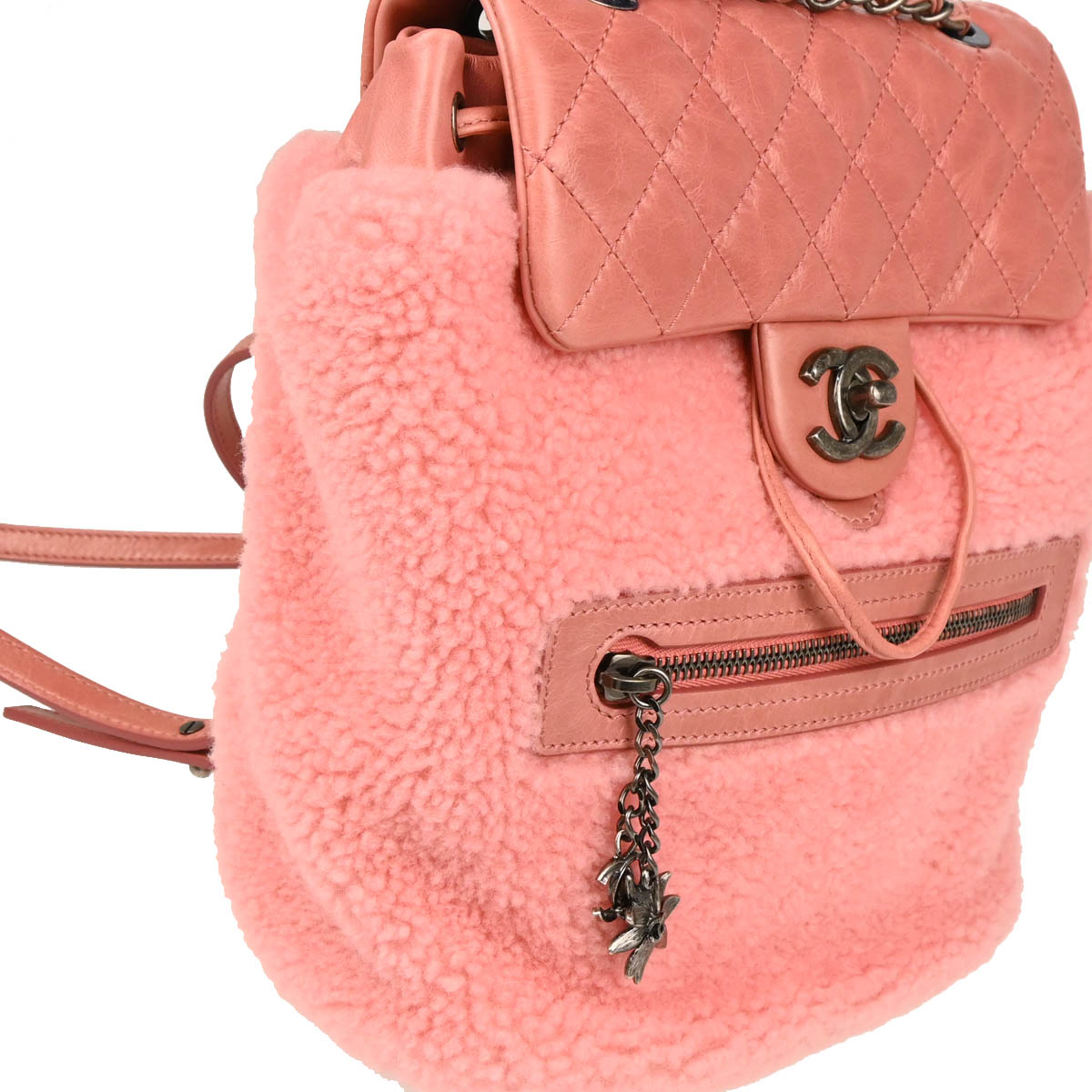 Chanel 2015-2016 Pink Mouton Paris-Salzburg Backpack