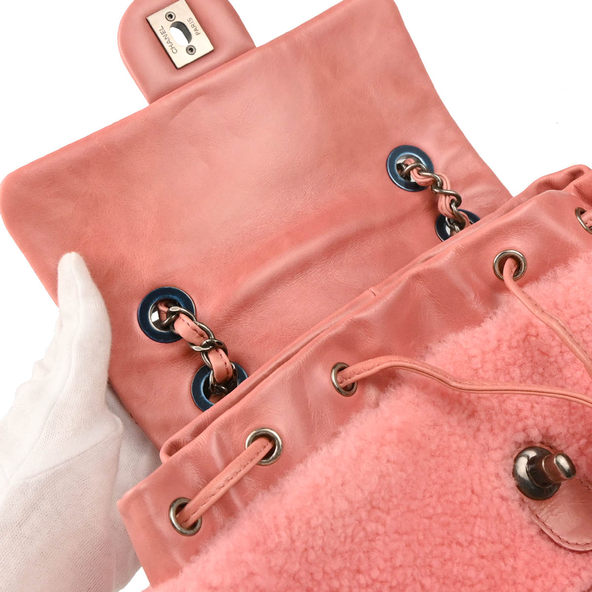 Chanel 2015-2016 Pink Mouton Paris-Salzburg Backpack