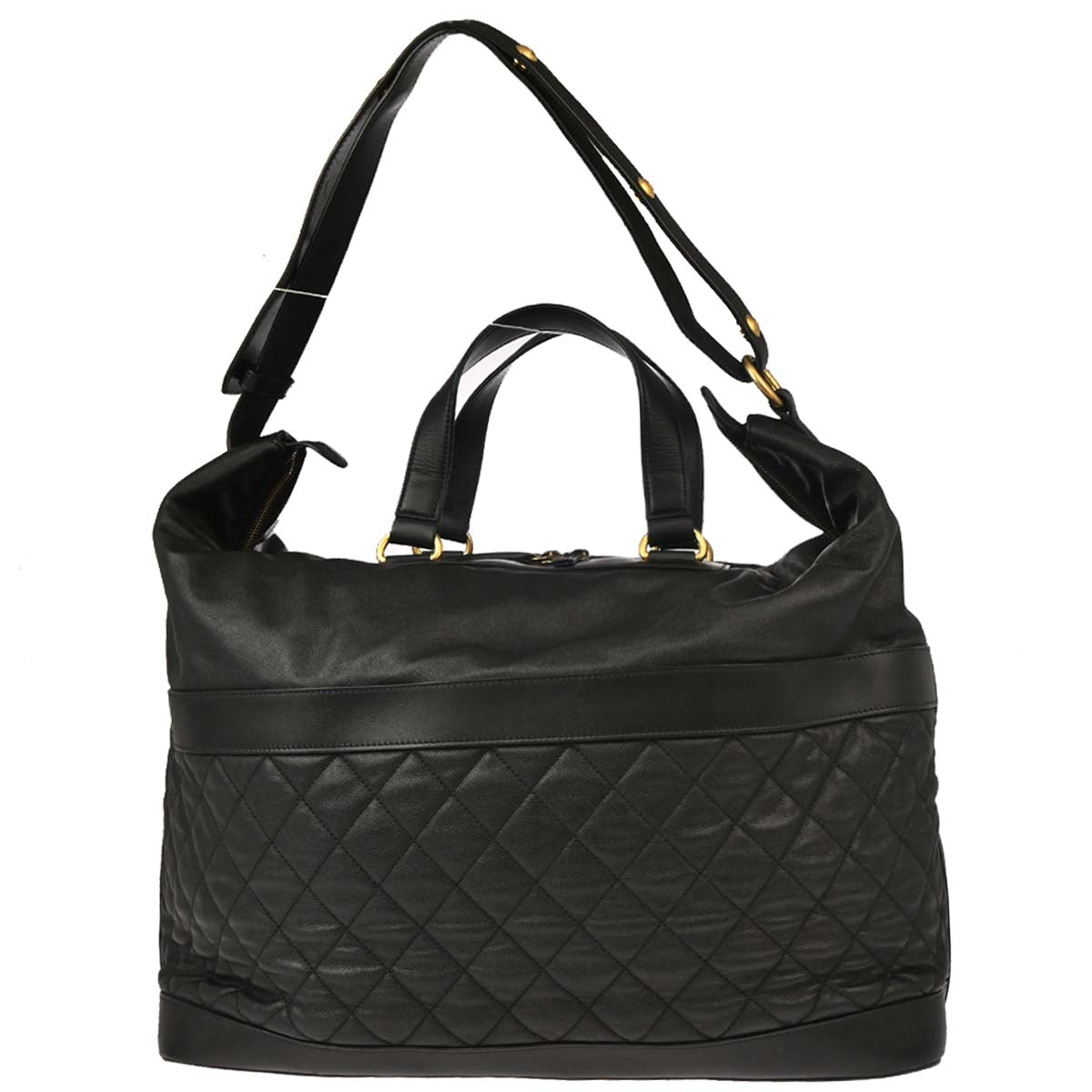 Chanel 2018-2019 Black Caviar 2way Shoulder Handbag