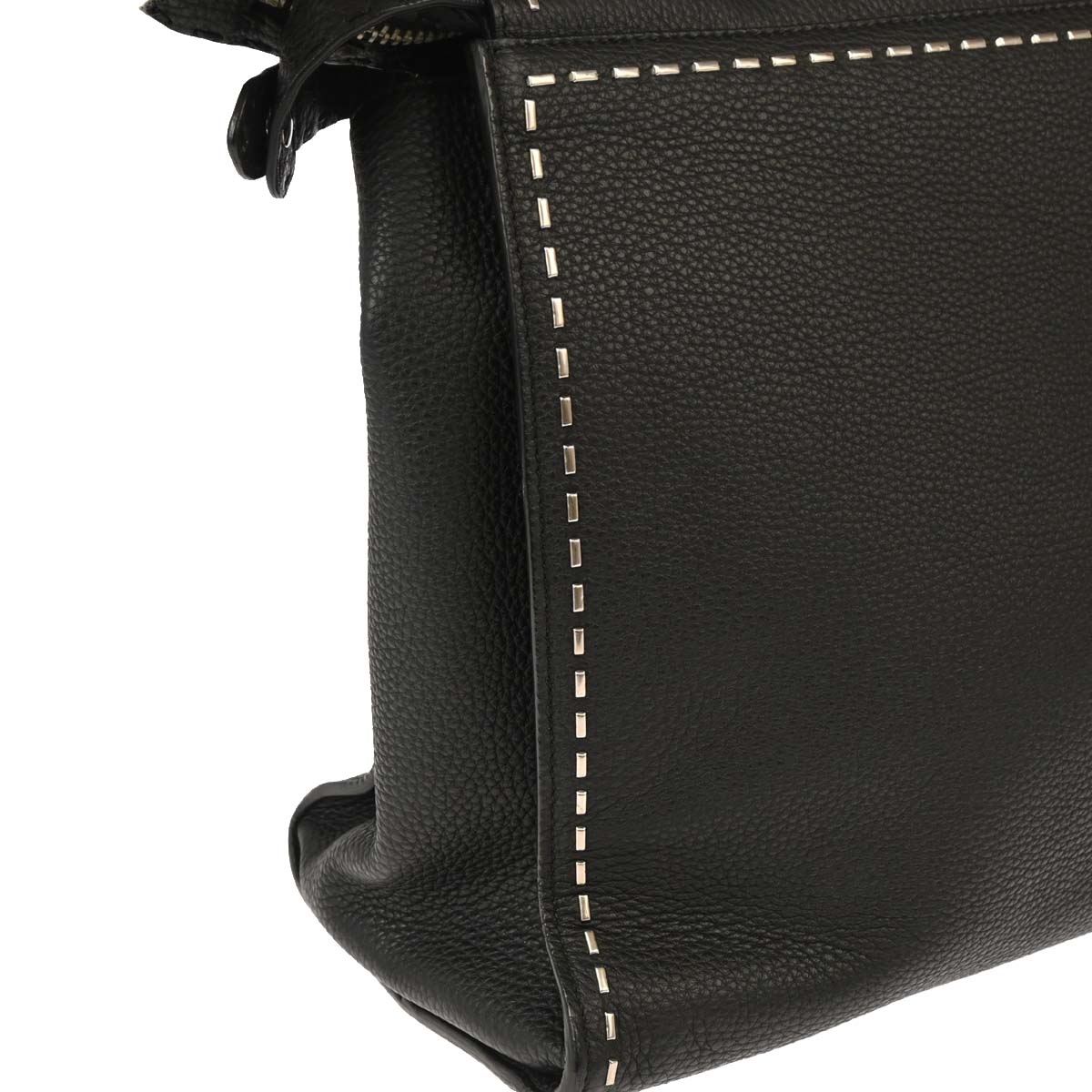 Fendi 2016 Black Leather Peekaboo Fit 2way Shoulder Handbag