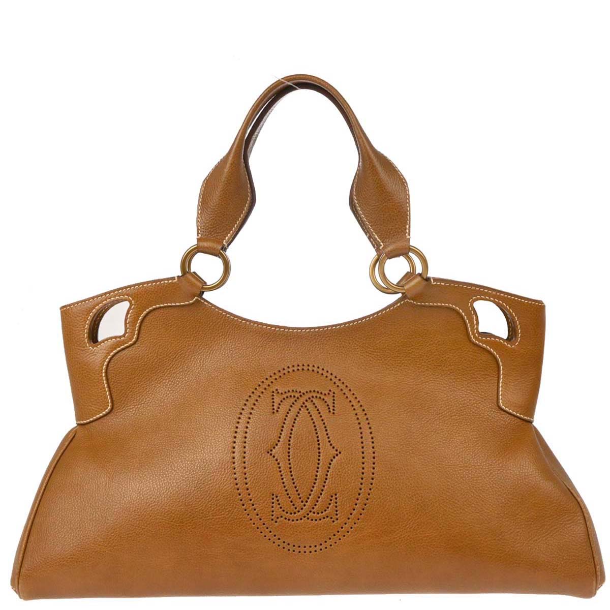 Cartier Brown Leather Handbag