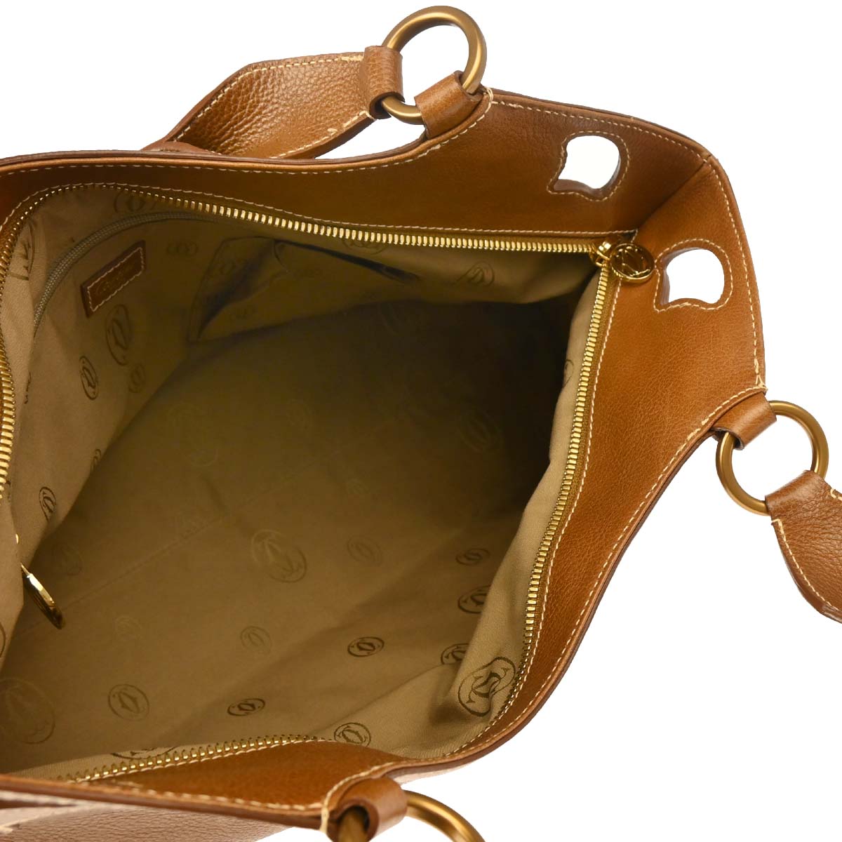 Cartier Brown Leather Handbag
