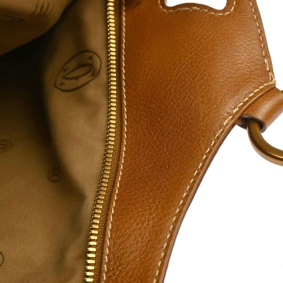 Cartier Brown Leather Handbag