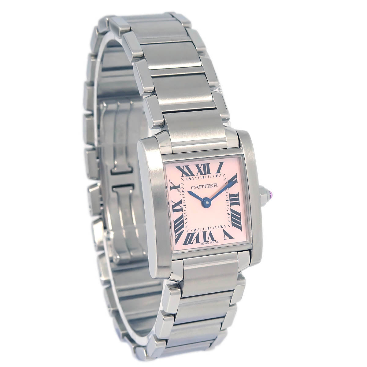 Cartier Tank Francaise SM Ref.3217 Quartz Watch SS Shell