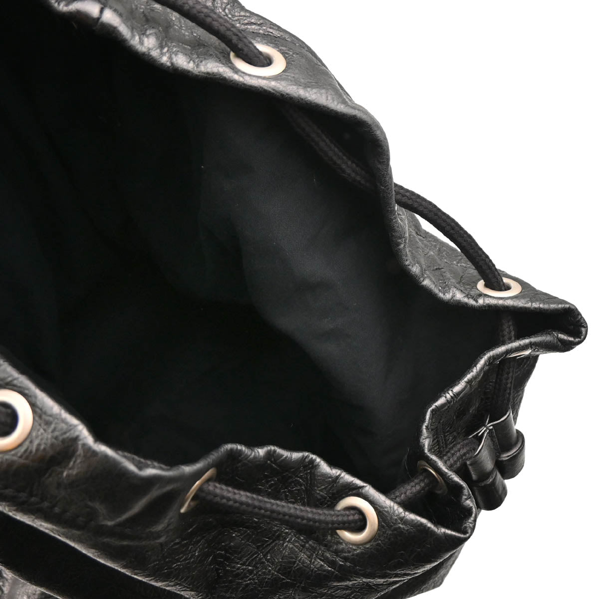 Balenciaga Black Leather Classic Traveler Backpack