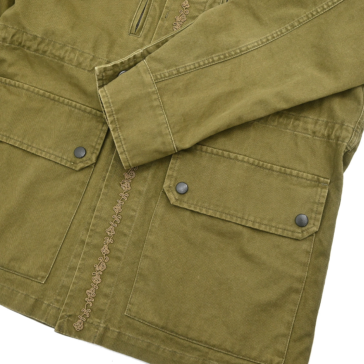 Saint Laurent 2018 Single Breasted Denim Jacket Khaki #46