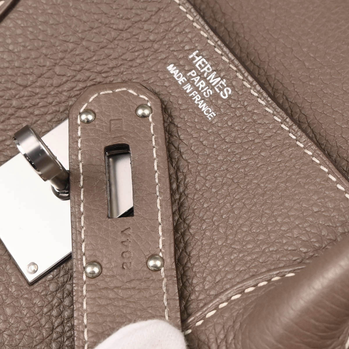 Hermes 2010 Etoupe Clemence JPG Shoulder Birkin
