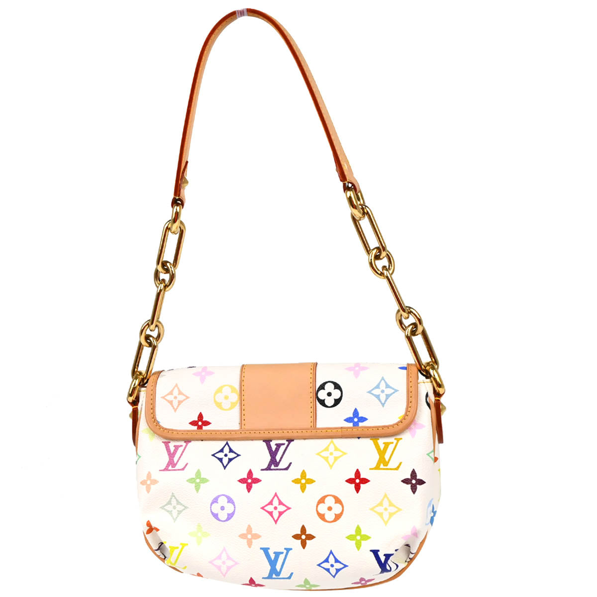 Louis Vuitton 2010 White Monogram Multicolor Patty Chain Handbag M40305