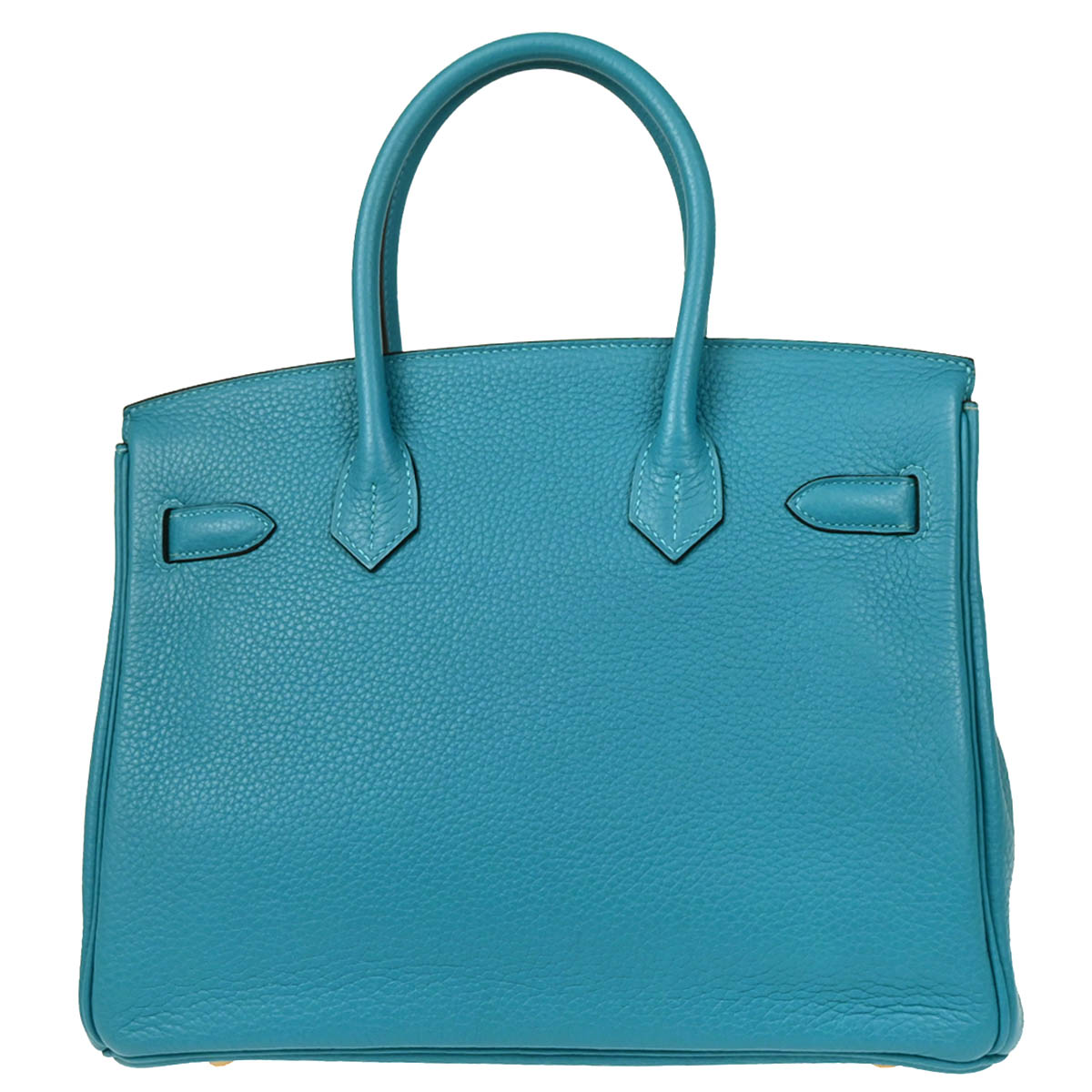 Hermes 2013 Turquoise Taurillon Clemence Birkin 30 Handbag