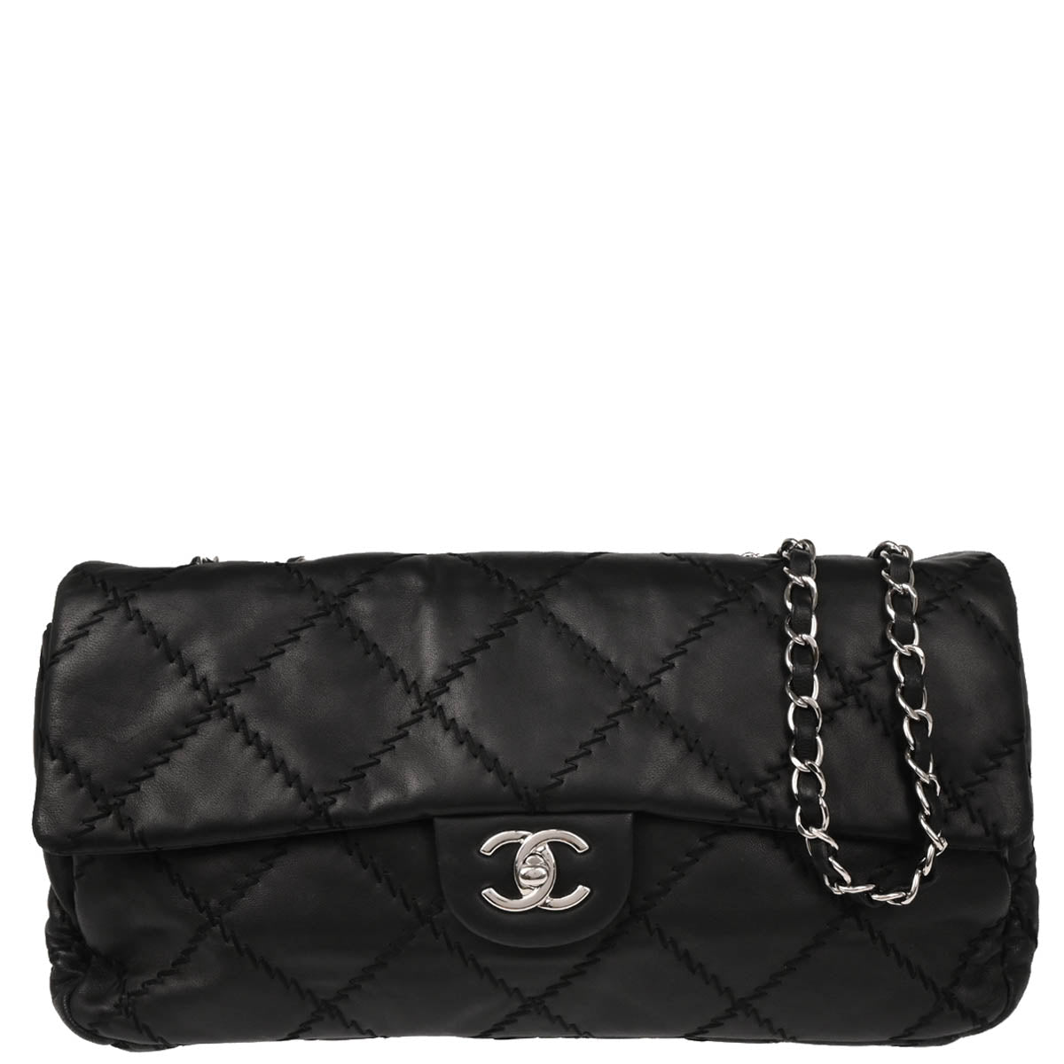 Chanel 2010-2011 Black Calfskin Ultra Stitch Shoulder Bag