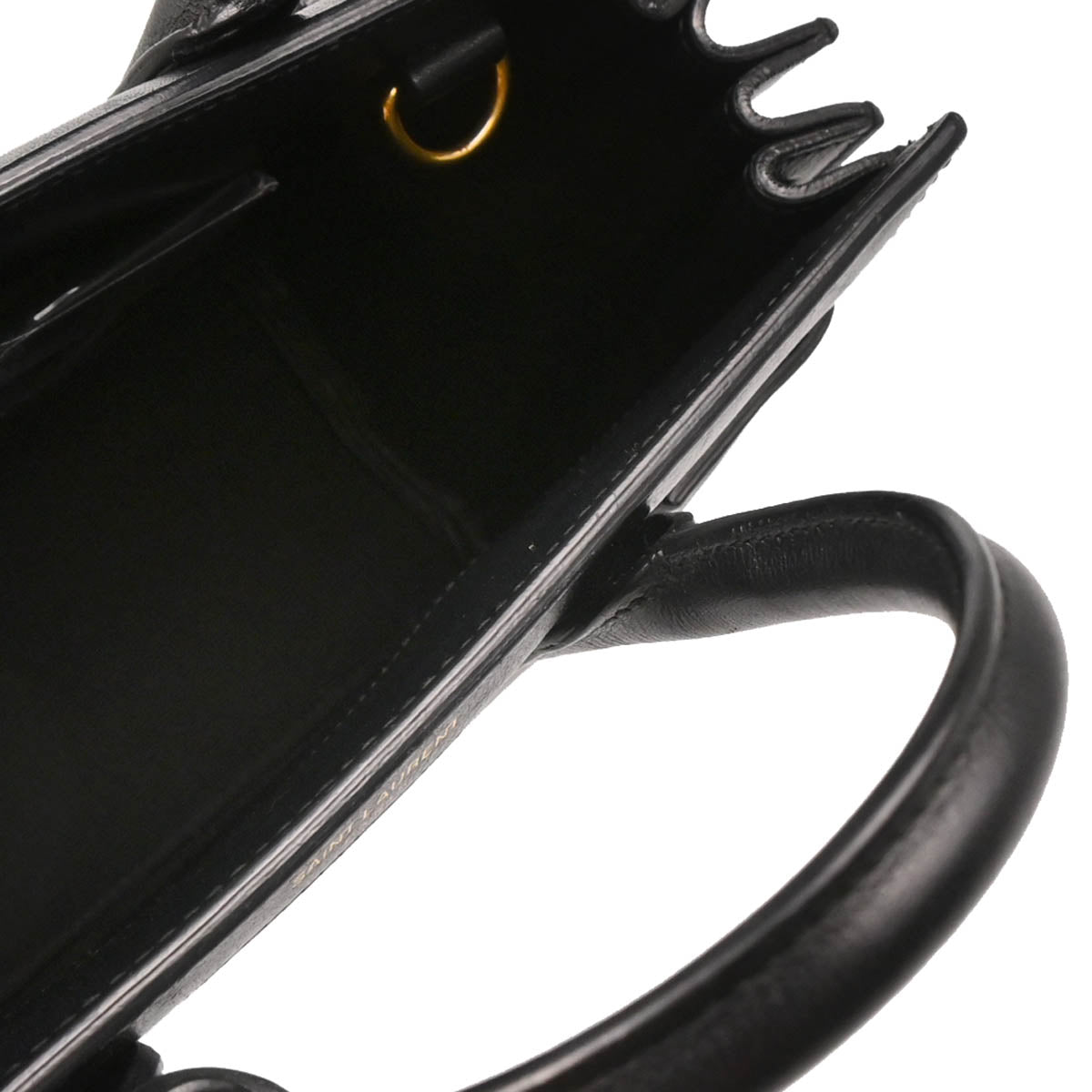Saint Laurent Gray Black Sac de Jour 2way Shoulder Handbag