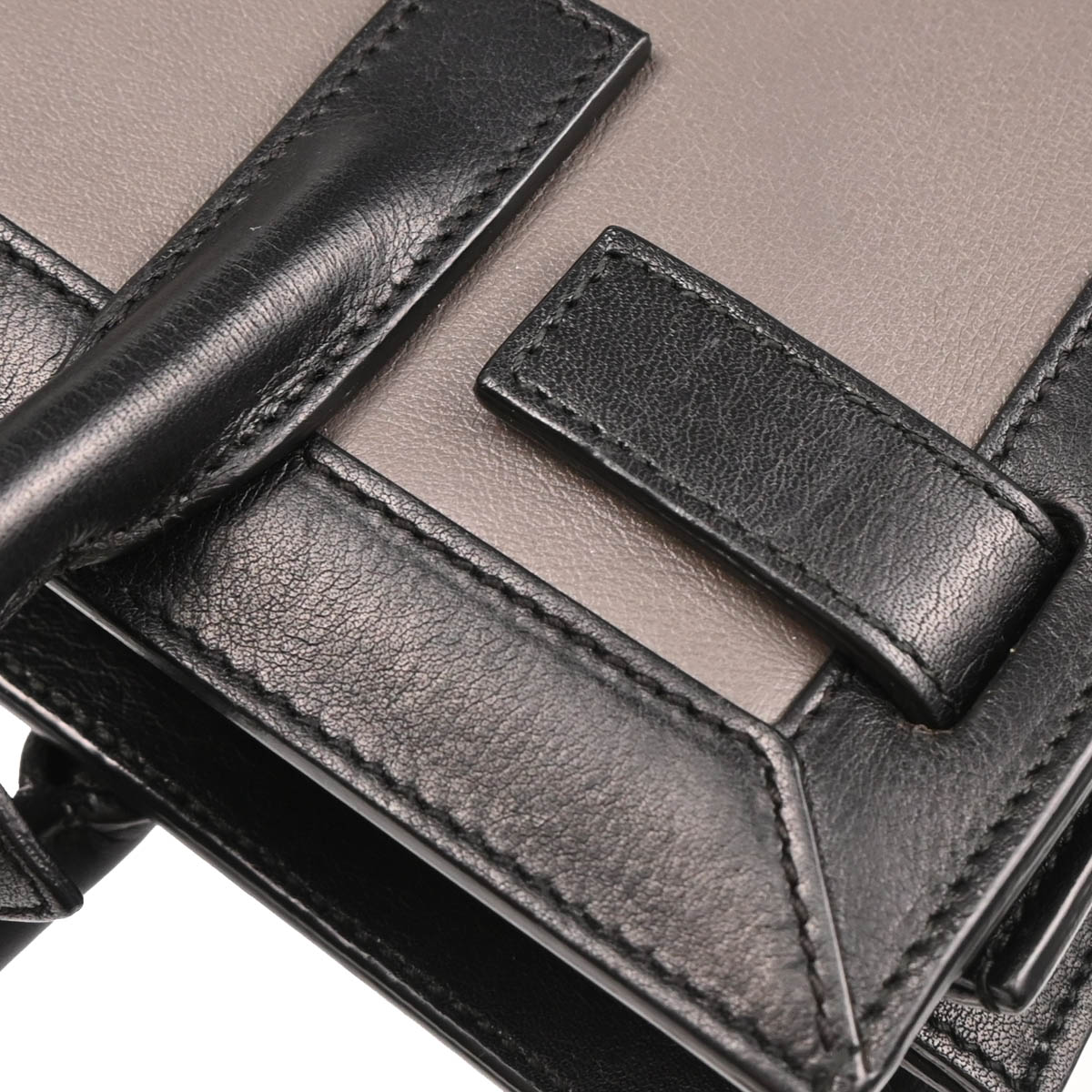 Saint Laurent Gray Black Sac de Jour 2way Shoulder Handbag