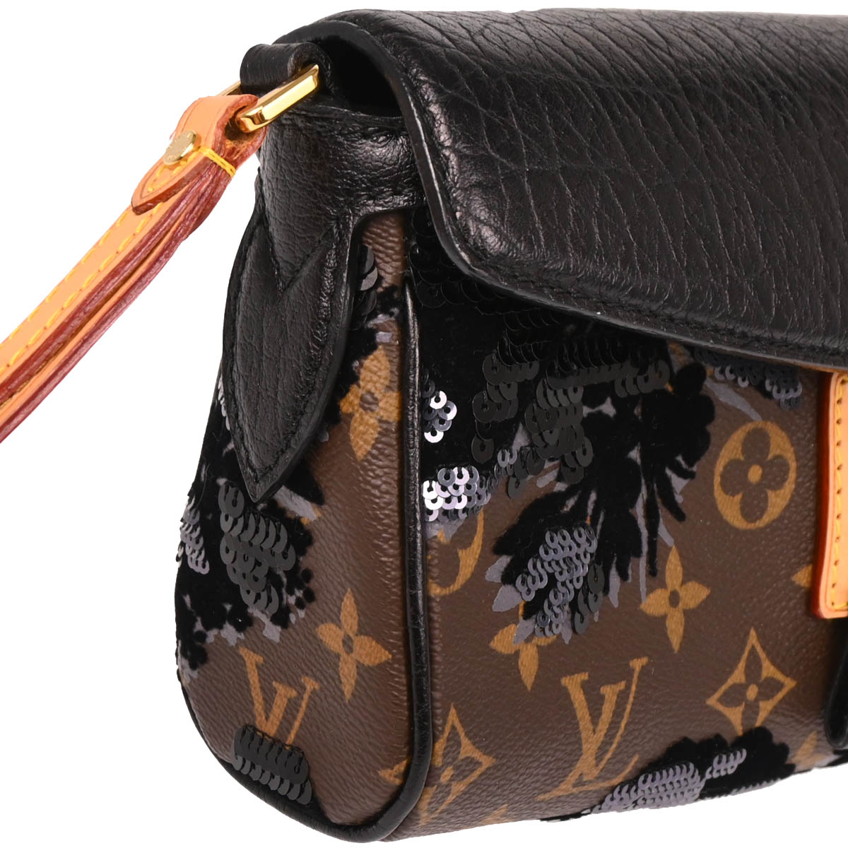 Louis Vuitton 2010 Monogram Fleur de Jais Manege Clutch Bag M40435