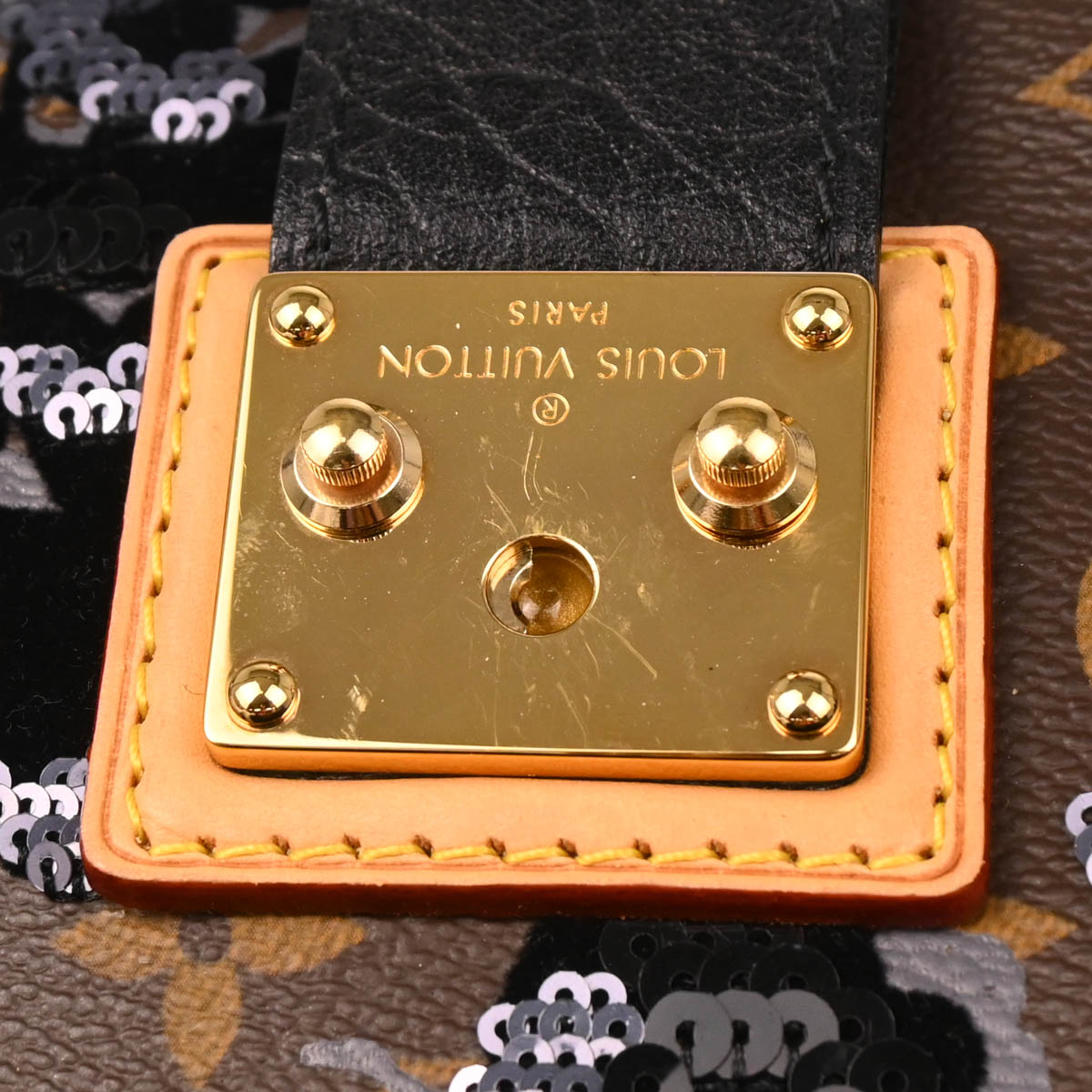 Louis Vuitton 2010 Monogram Fleur de Jais Manege Clutch Bag M40435