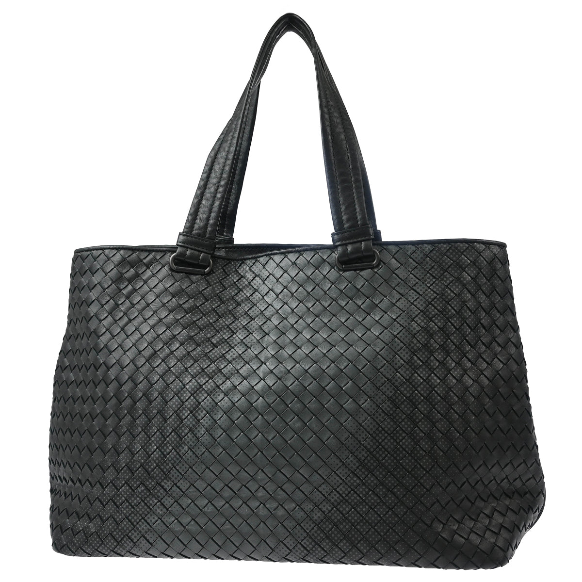 Bottega Veneta Black Intrecciato Tote Handbag