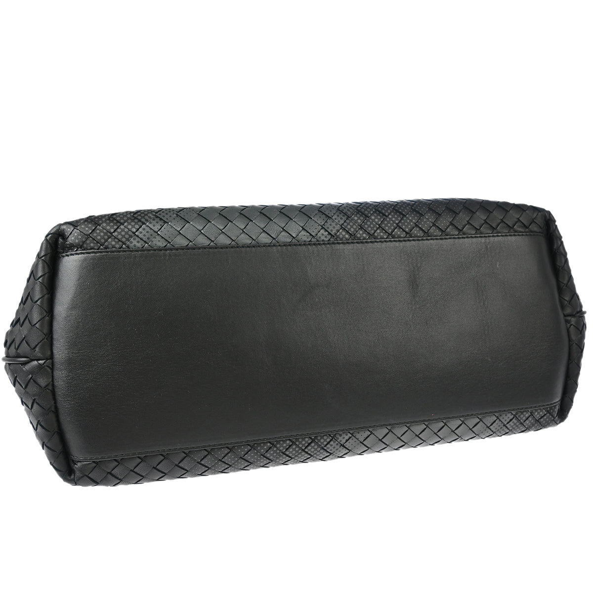 Bottega Veneta Black Intrecciato Tote Handbag