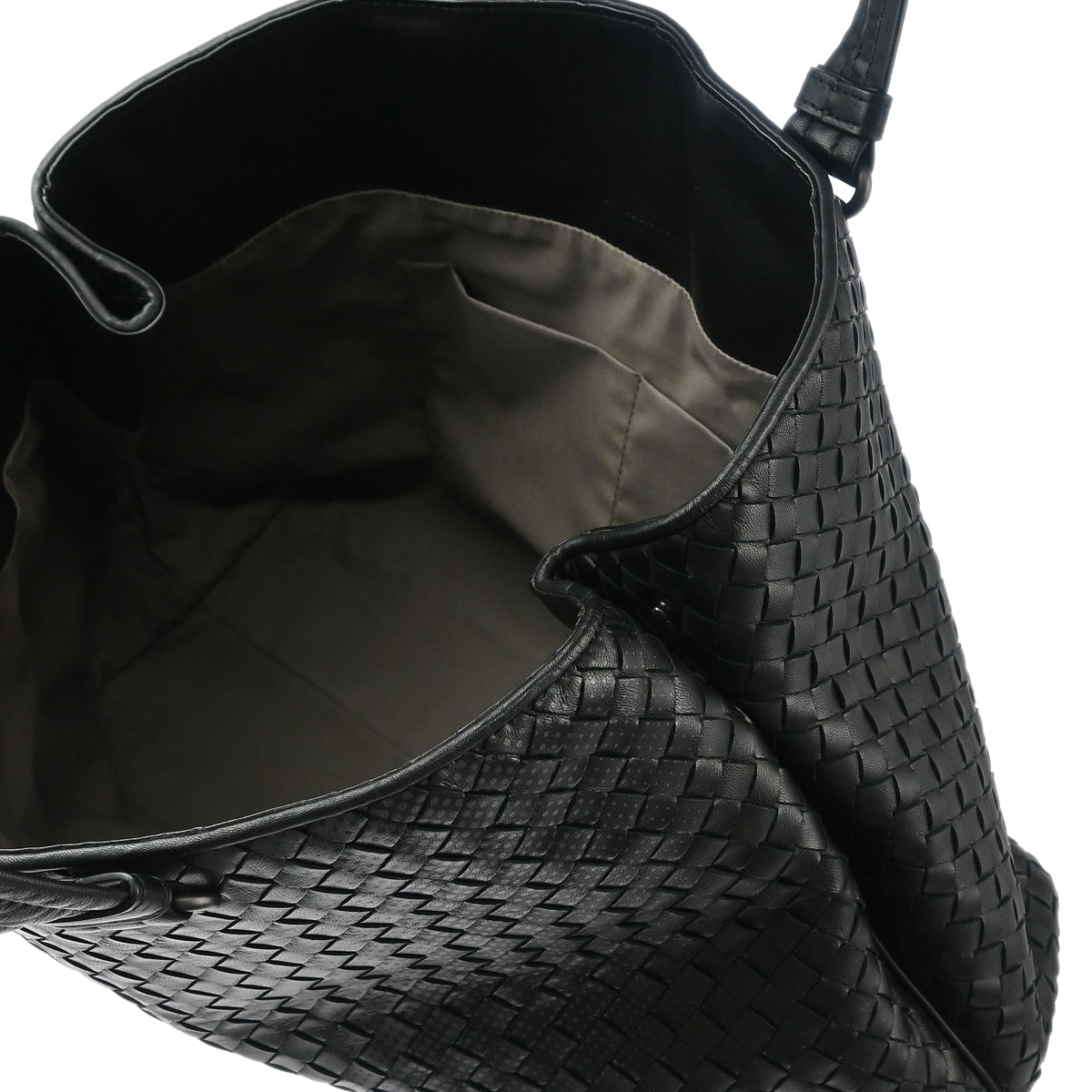 Bottega Veneta Black Intrecciato Tote Handbag
