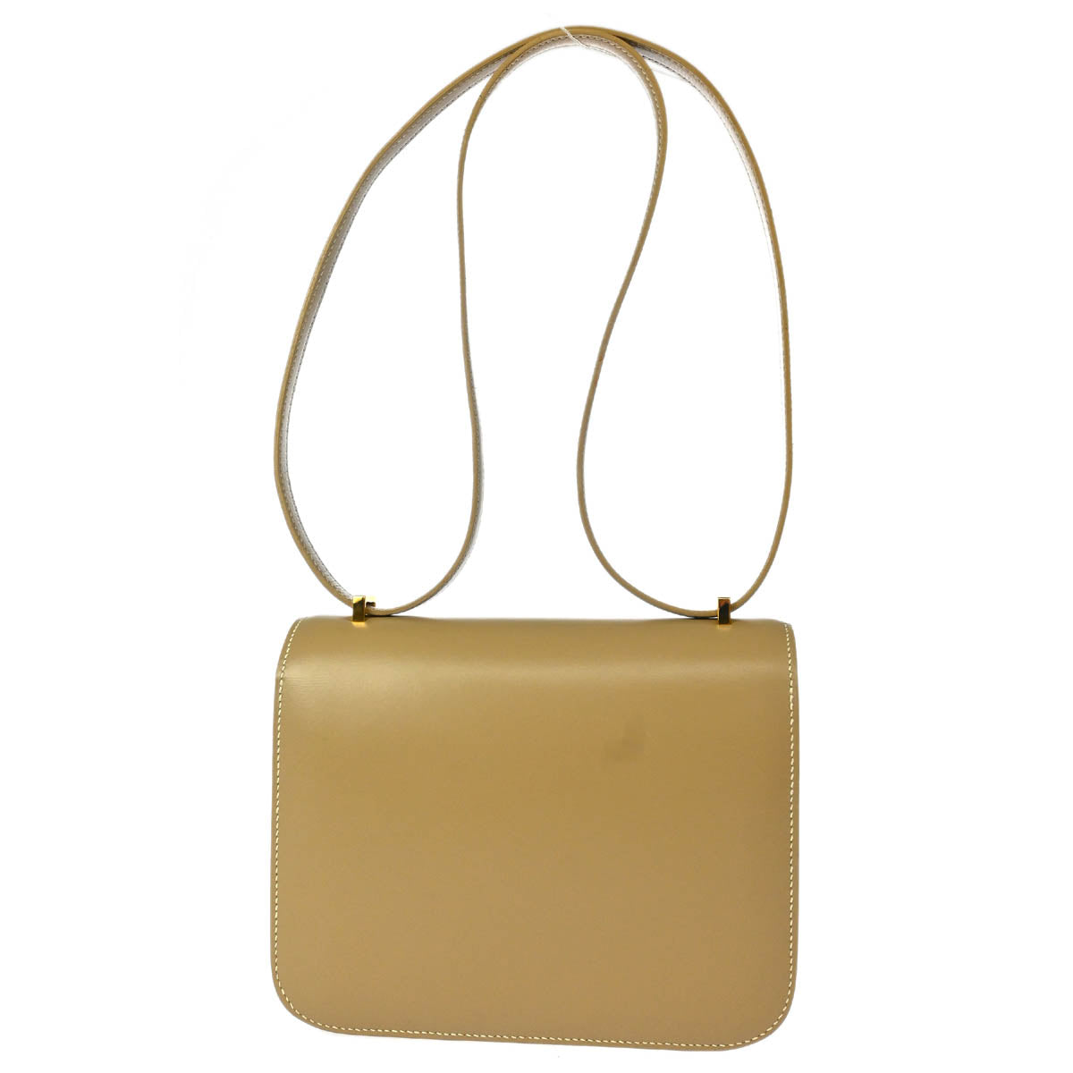 Hermes 2011 Beige Box Calf Mini Constance 18 Shoulder Bag