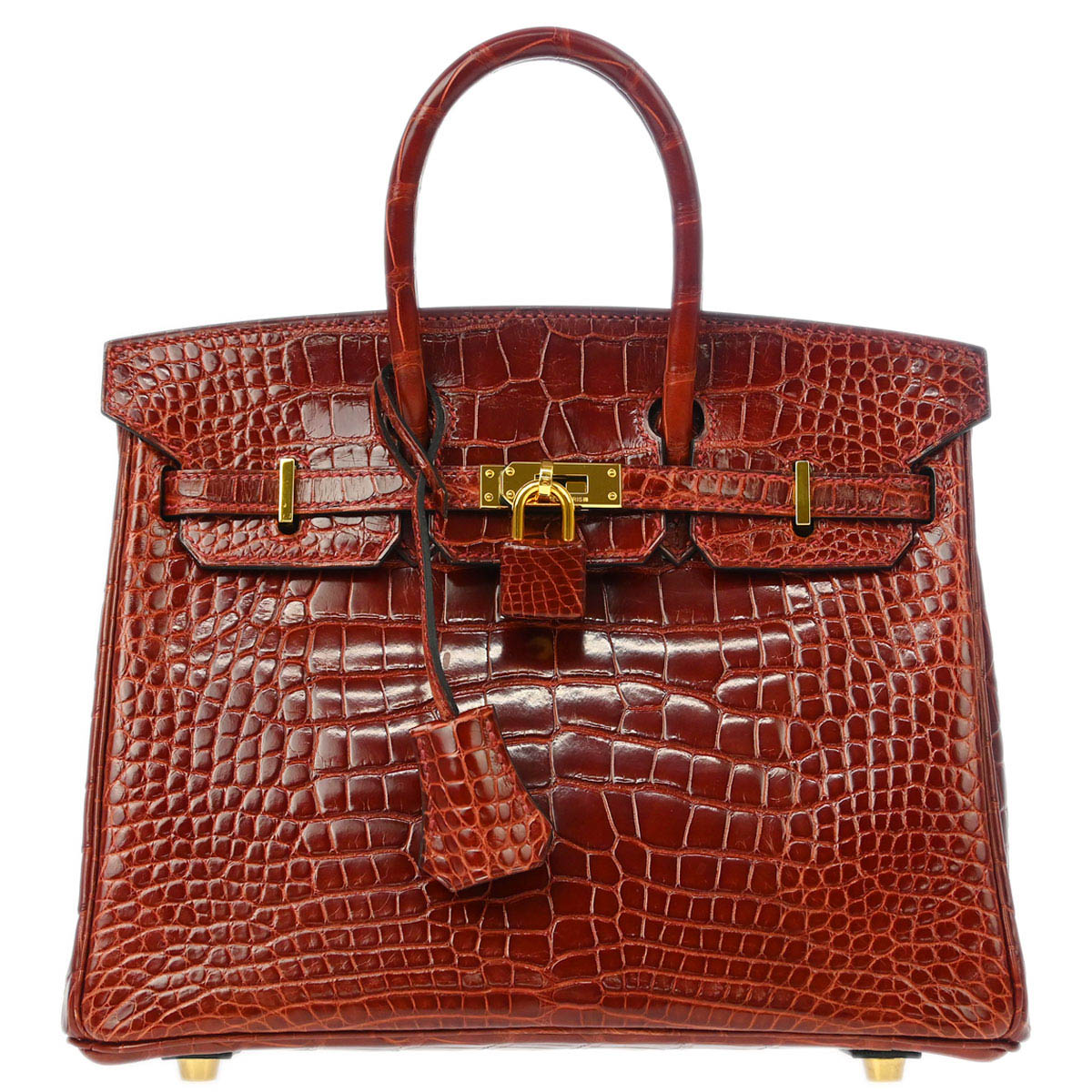 Hermes 2013* Rouge H Alligator Birkin 25 Handbag