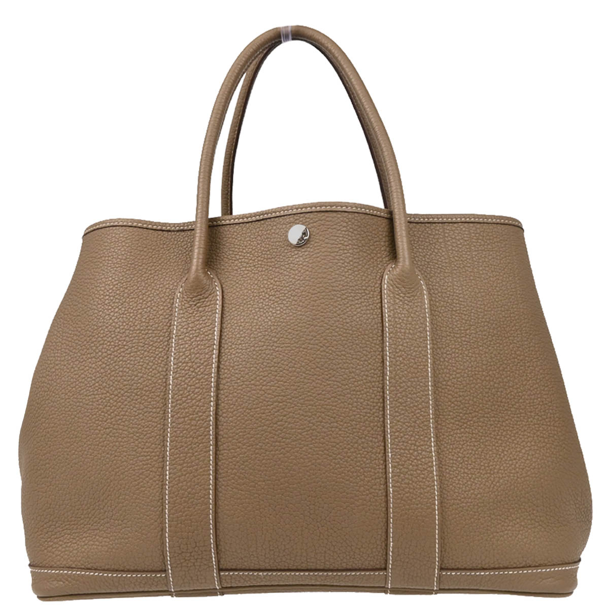 Hermes 2014 Etoupe Gray Negonda Garden Party 36 PM Tote Handbag