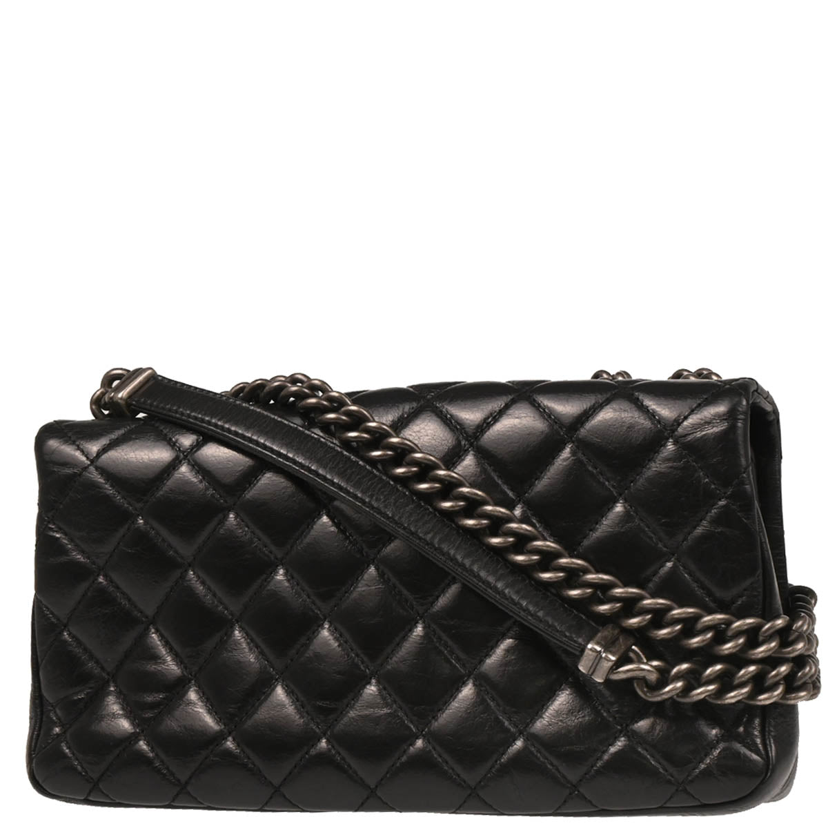 Chanel 2014-2015 Black Calfskin Shoulder Bag