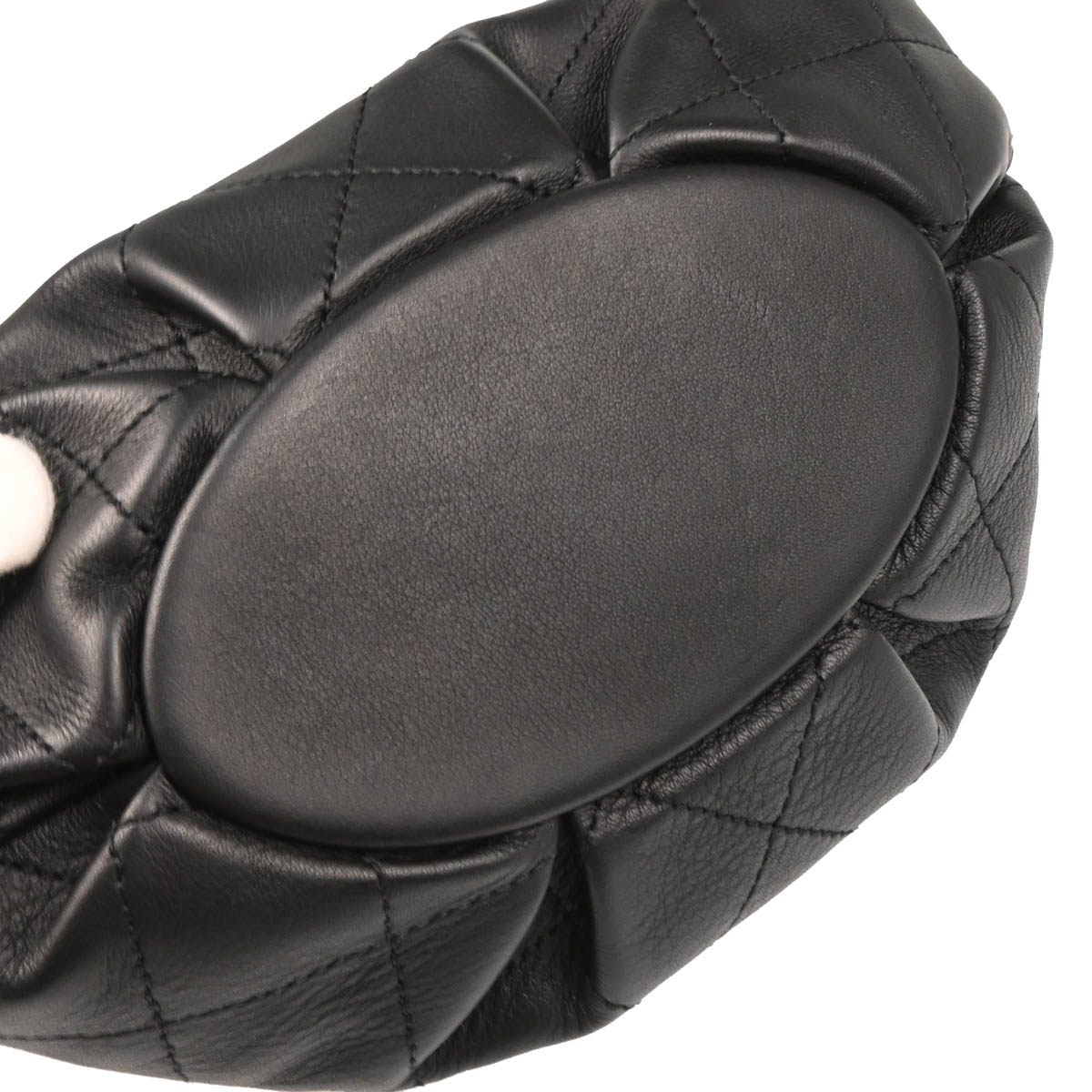 Chanel 2019 Black Calfskin Bucket Shoulder Bag
