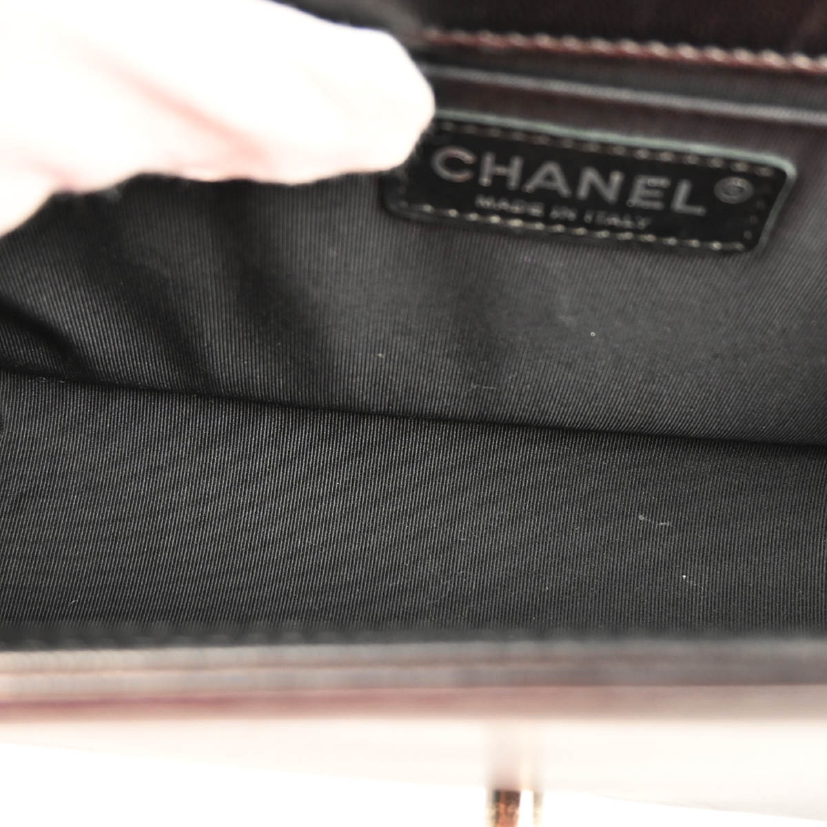 Boy Chanel 2014 Black Lambskin Medium Shoulder Bag