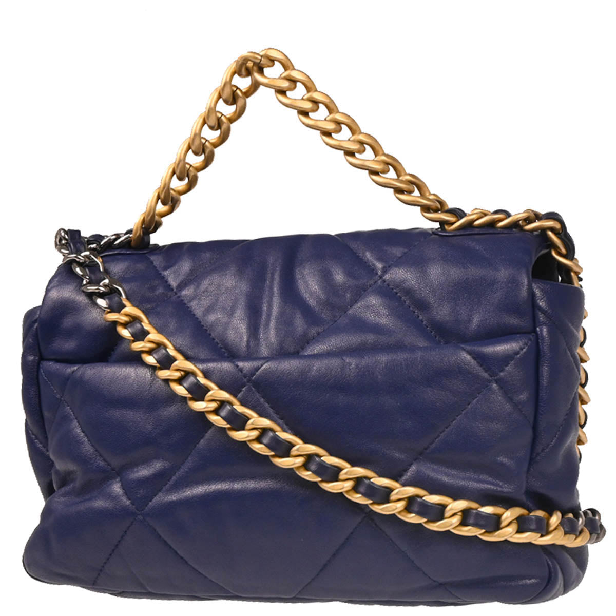 Chanel 2019 Navy Calfskin 2way Shoulder Handbag Bag