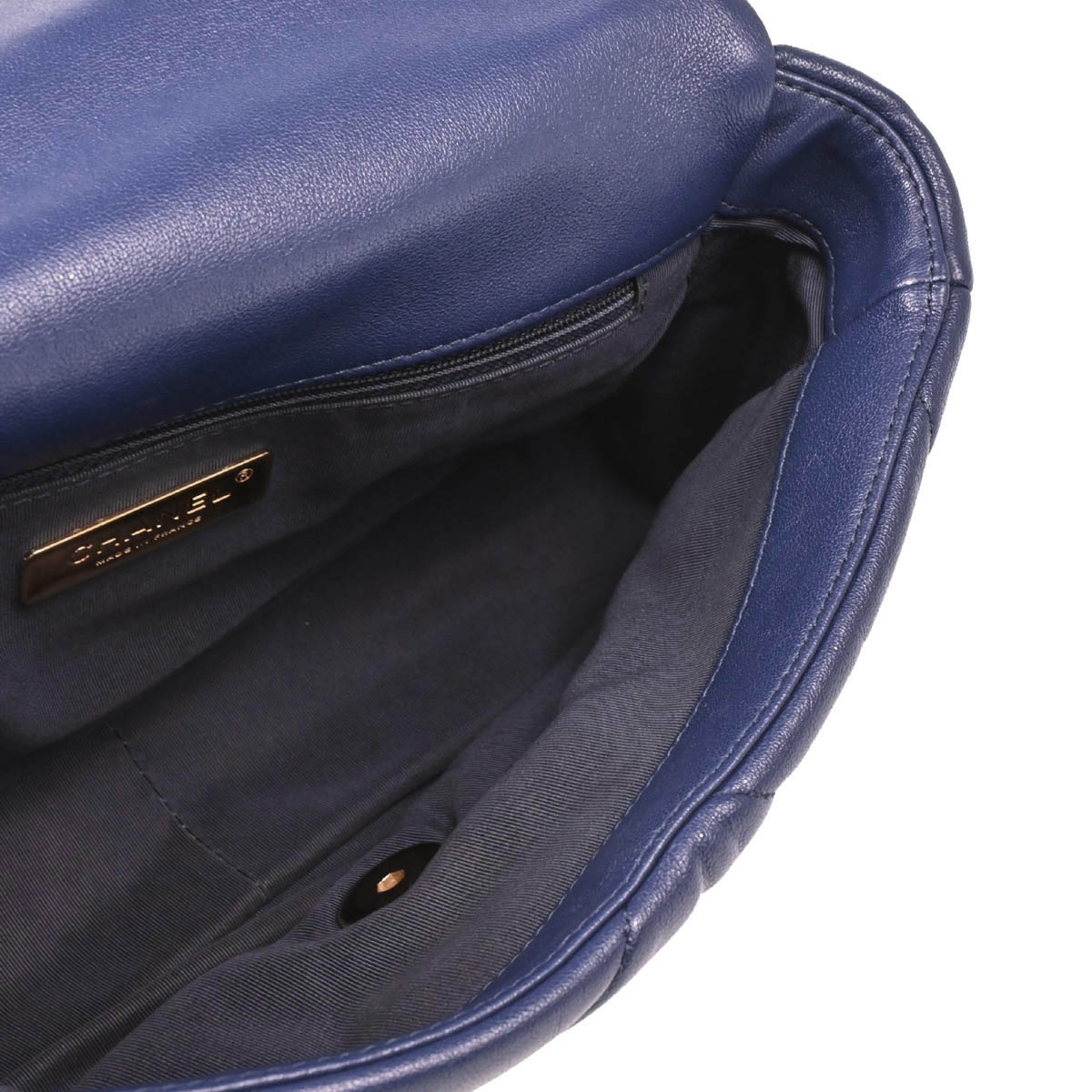 Chanel 2019 Navy Calfskin 2way Shoulder Handbag Bag
