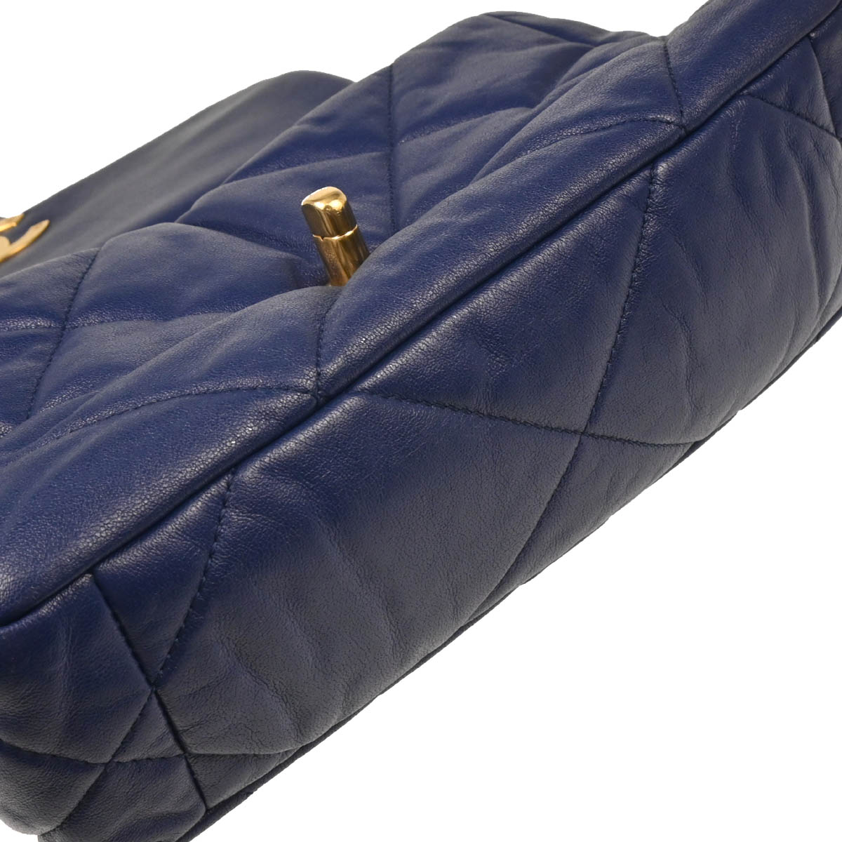 Chanel 2019 Navy Calfskin 2way Shoulder Handbag Bag