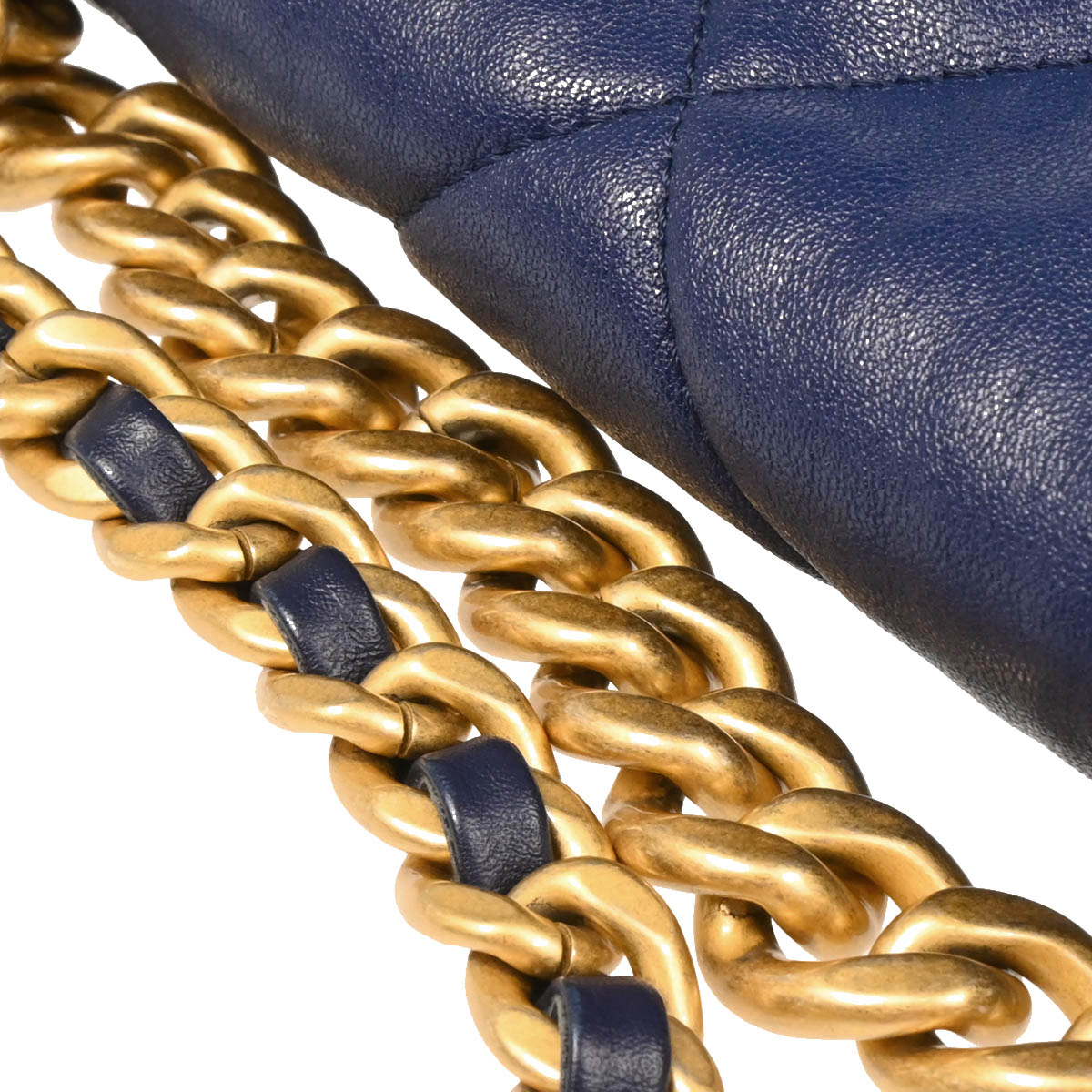 Chanel 2019 Navy Calfskin 2way Shoulder Handbag Bag