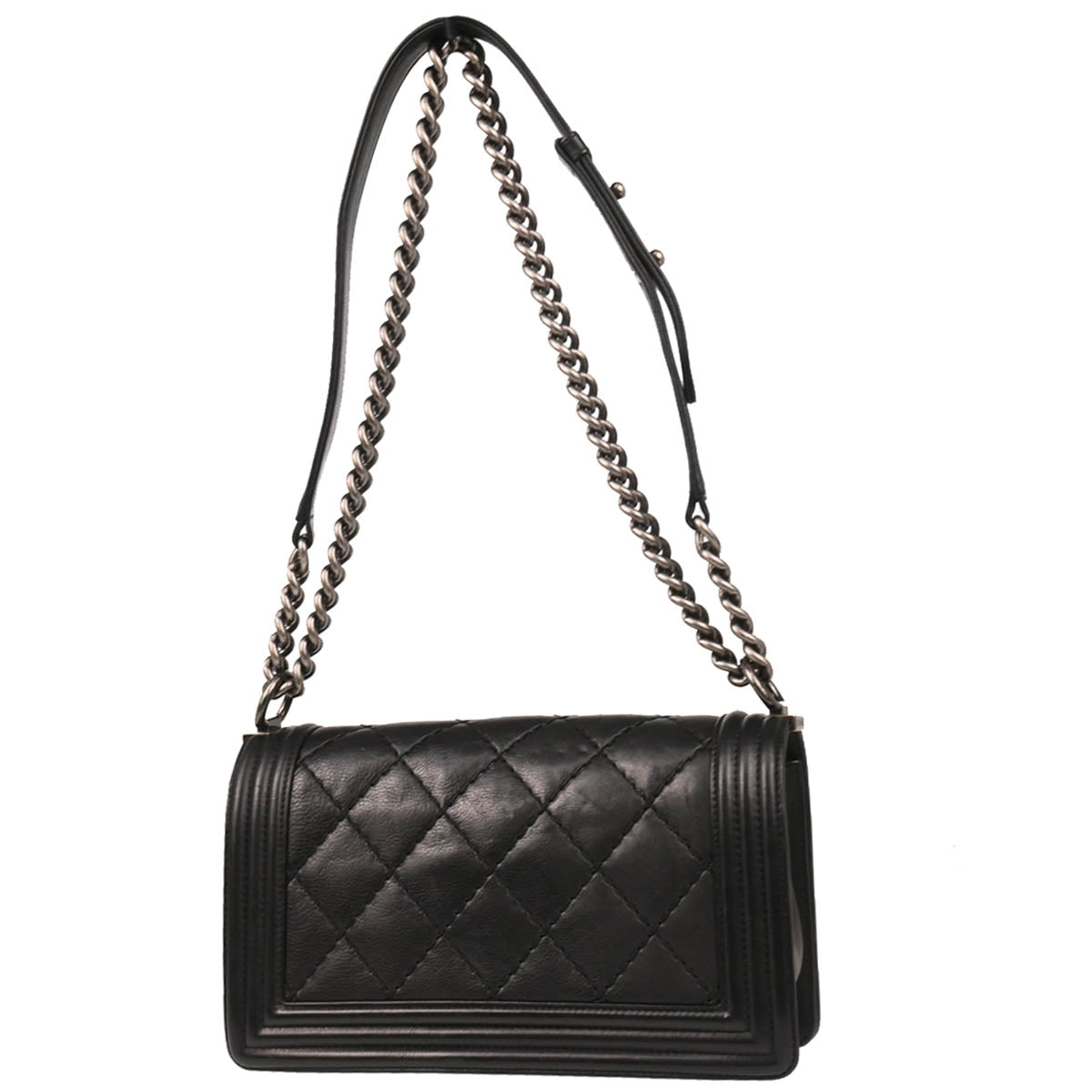 Boy Chanel 2014 Black Calfskin Medium Shoulder Bag