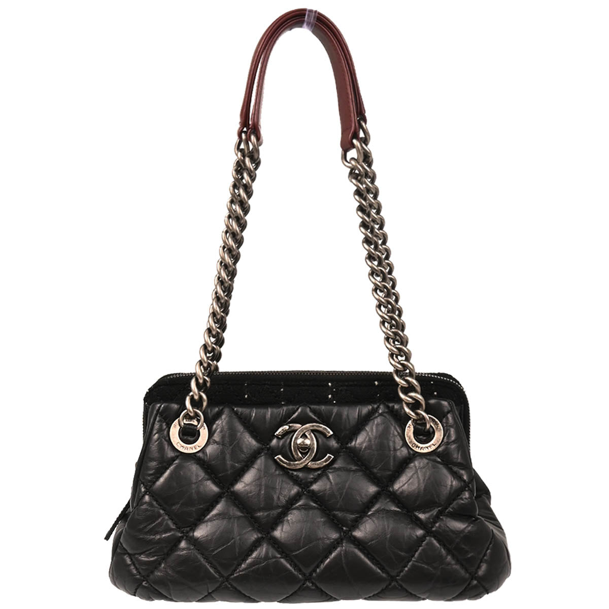 Chanel 2013-2014 Black Calfskin Shoulder Bag