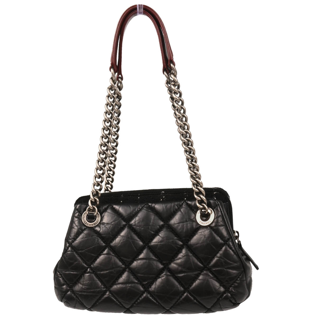 Chanel 2013-2014 Black Calfskin Shoulder Bag