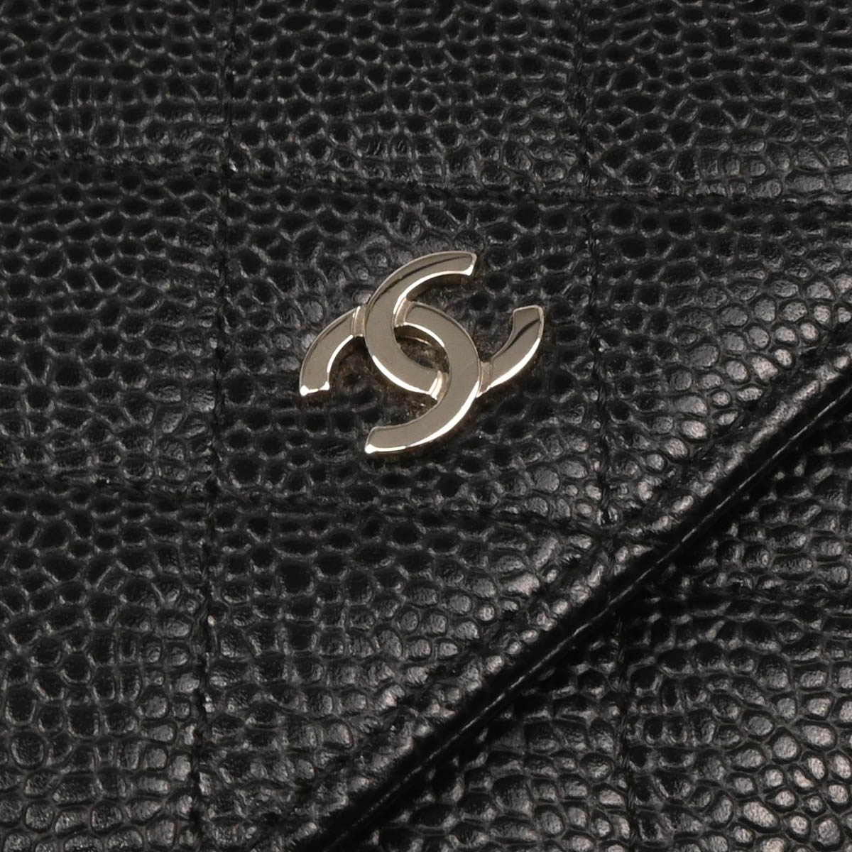 Chanel 2017-2018 Black Caviar Classic WOC Wallet on Chain Shoulder Bag