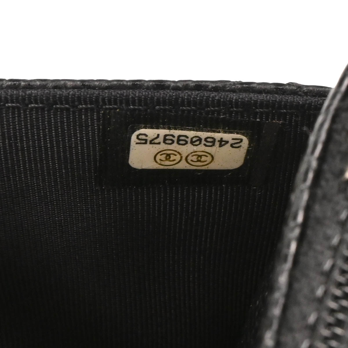 Chanel 2017-2018 Black Caviar Classic WOC Wallet on Chain Shoulder Bag