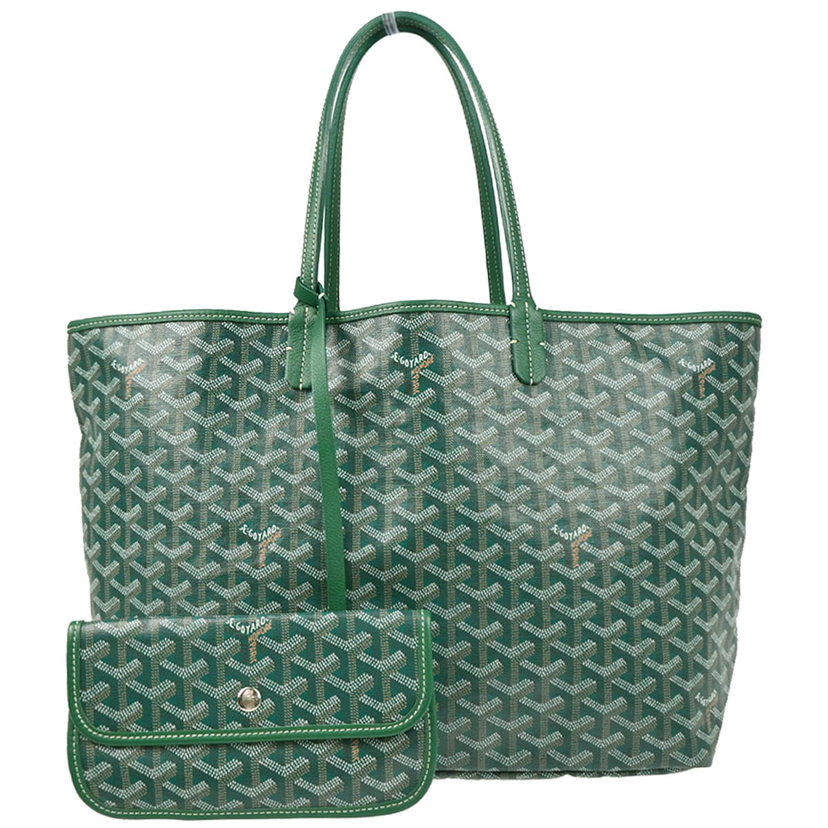 Goyard 2019 Green Saint Louis PM Tote Bag