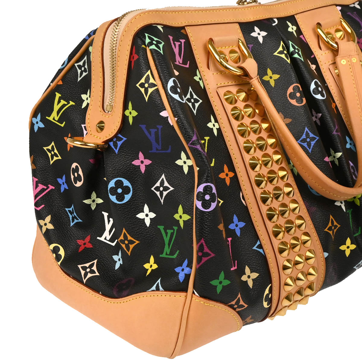 Louis Vuitton 2010 Black Multicolor Courtney GM Handbag M40261