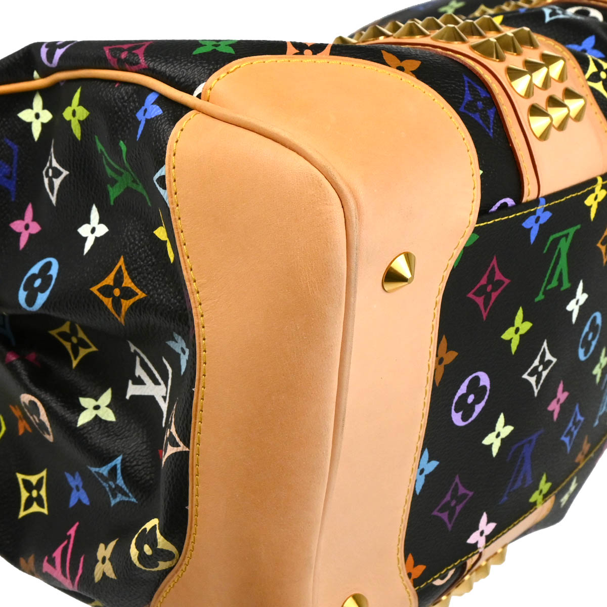 Louis Vuitton 2010 Black Multicolor Courtney GM Handbag M40261