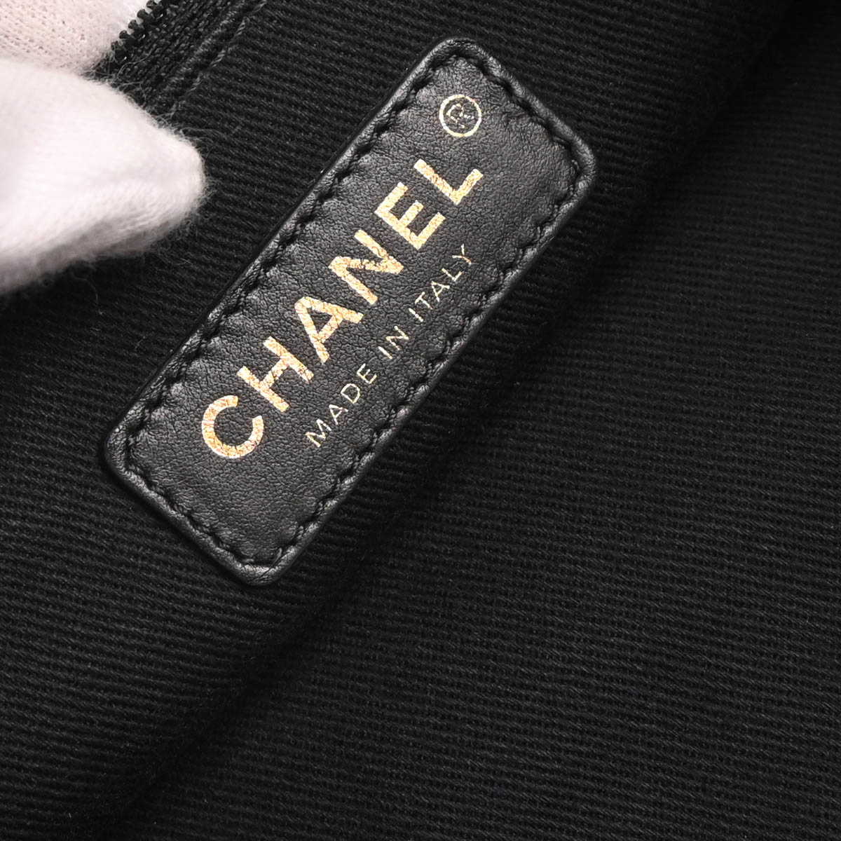 Chanel 2019 Gray Canvas Deauville Bucket Backpack
