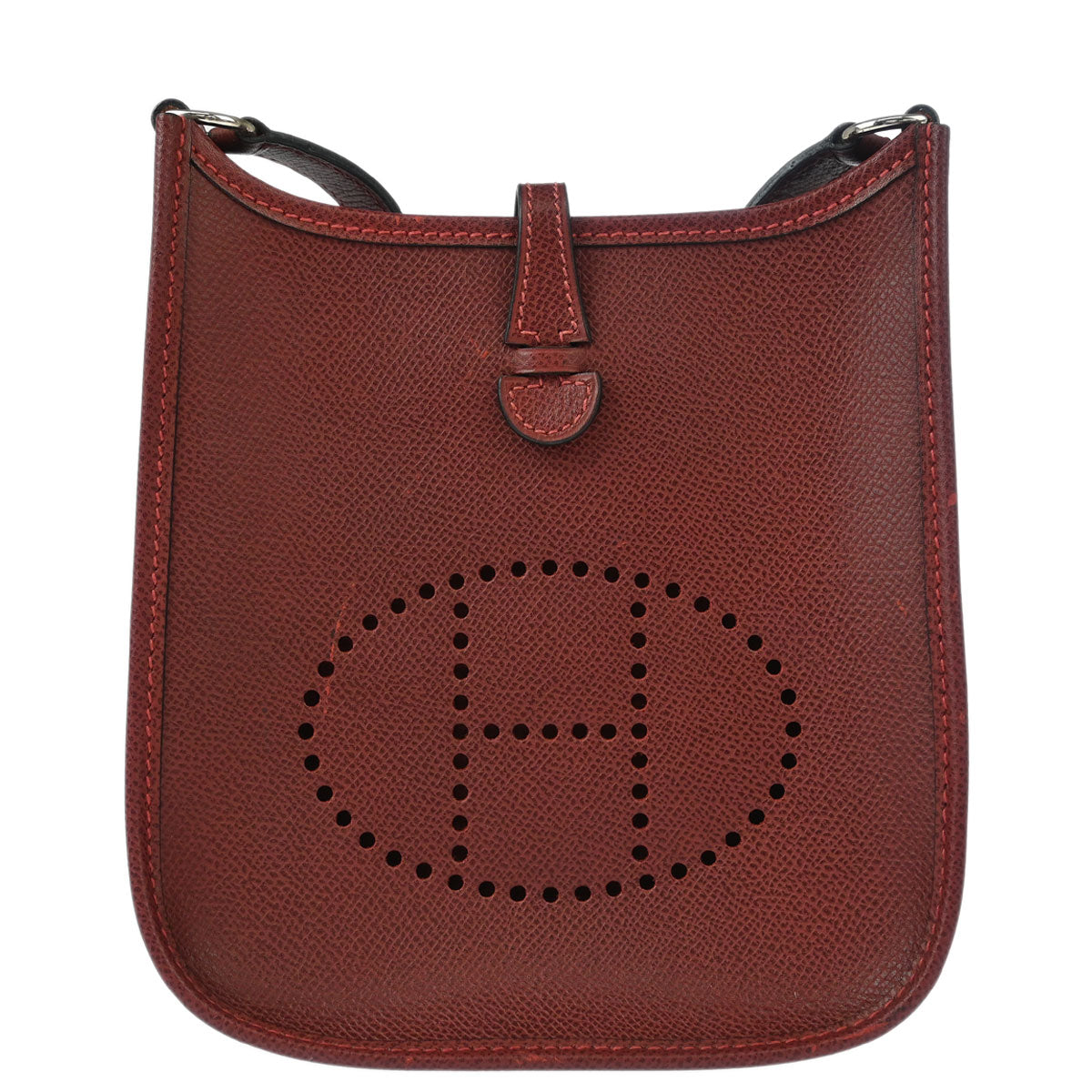 Hermes 2011 Rouge H Epsom Evelyne TPM Shoulder Bag