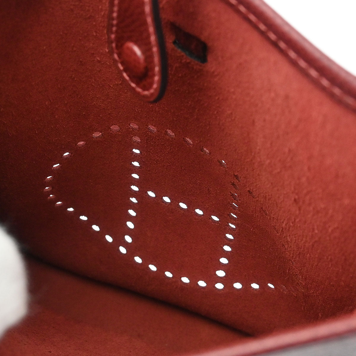 Hermes 2011 Rouge H Epsom Evelyne TPM Shoulder Bag