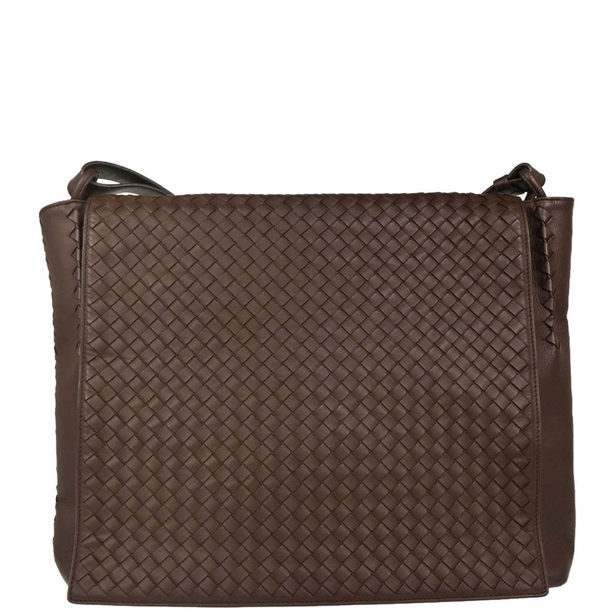 Bottega Veneta Brown Intrecciato Crossbody Shoulder Bag