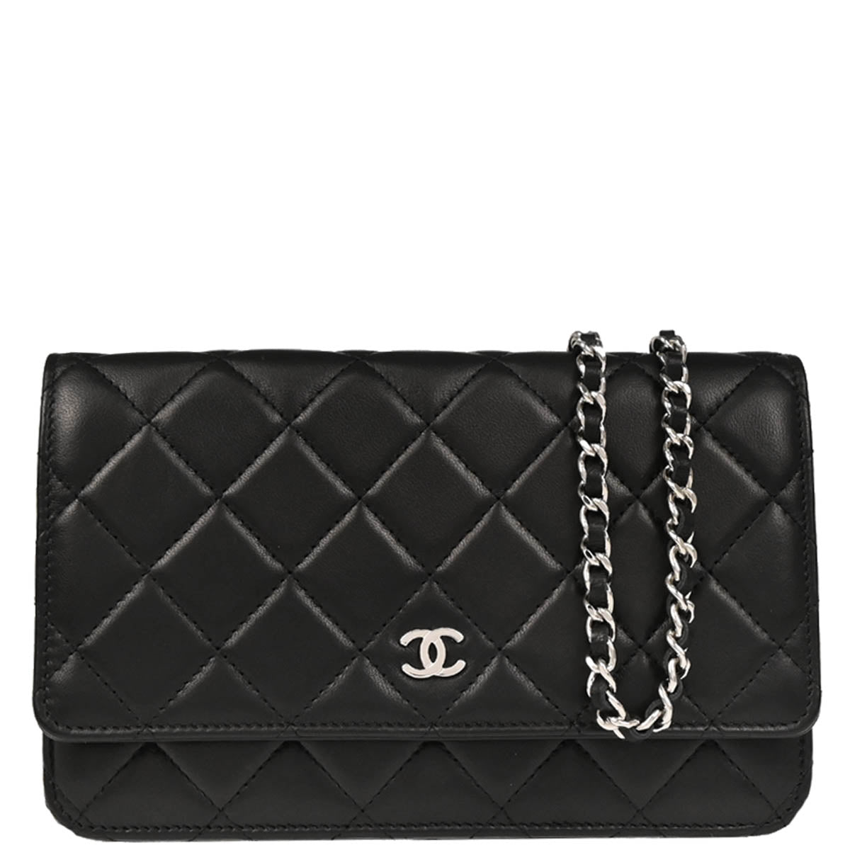 Chanel 2016-2017 Black Lambskin Classic WOC Wallet On Chain