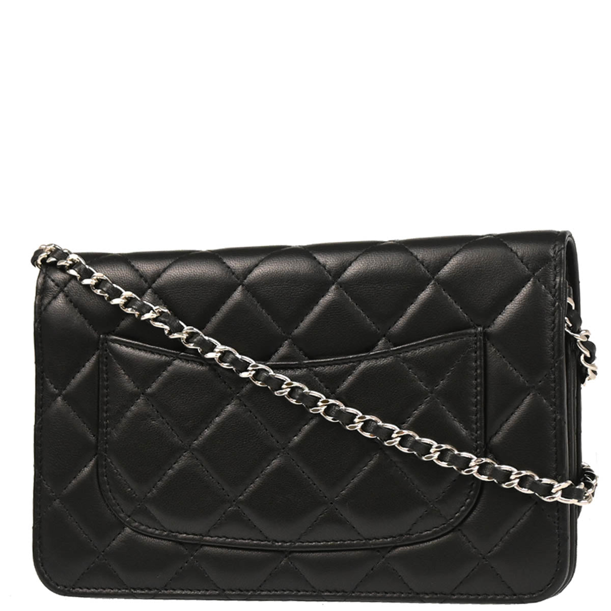 Chanel 2016-2017 Black Lambskin Classic WOC Wallet On Chain