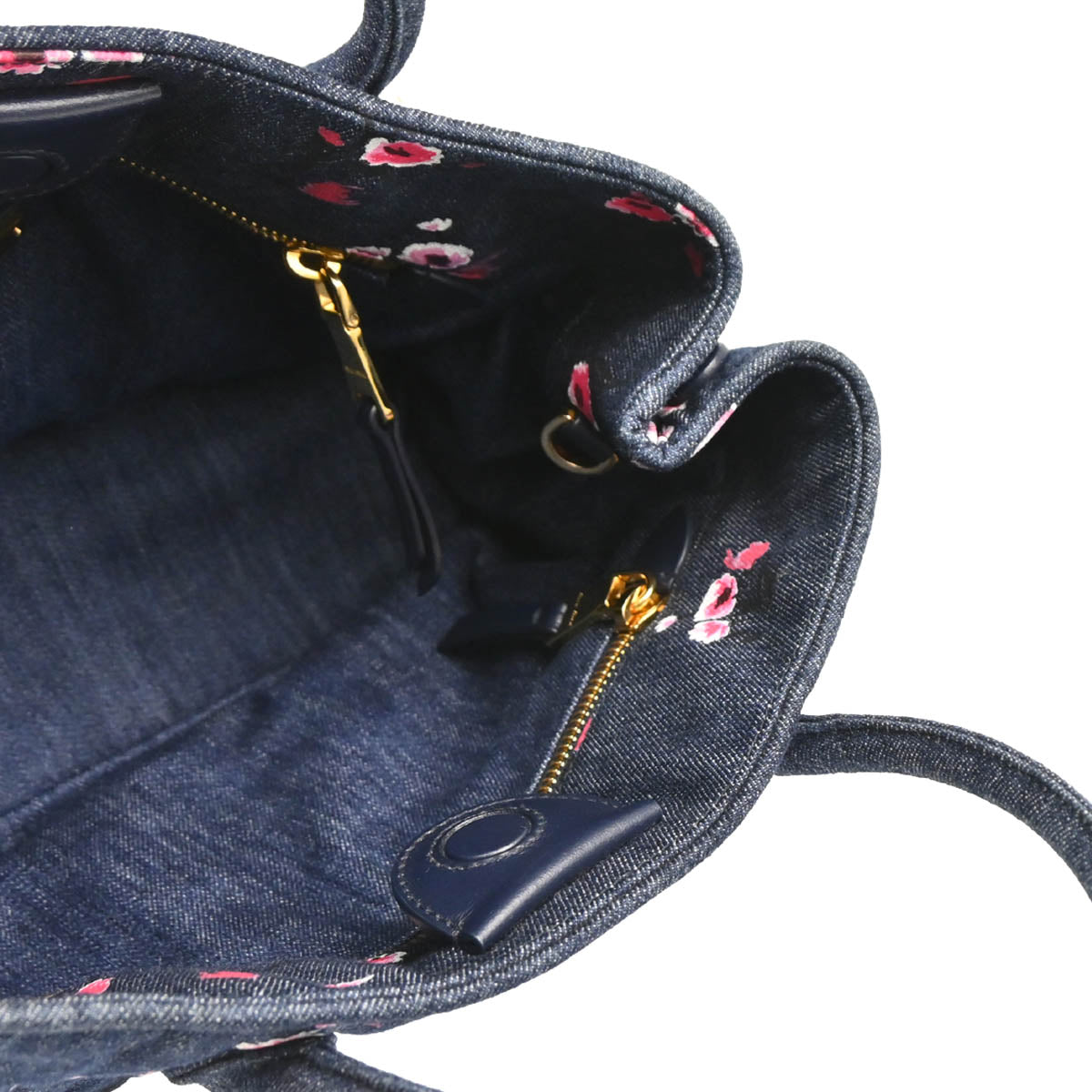 Miu Miu Navy Denim Matelasse 2way Tote Bag
