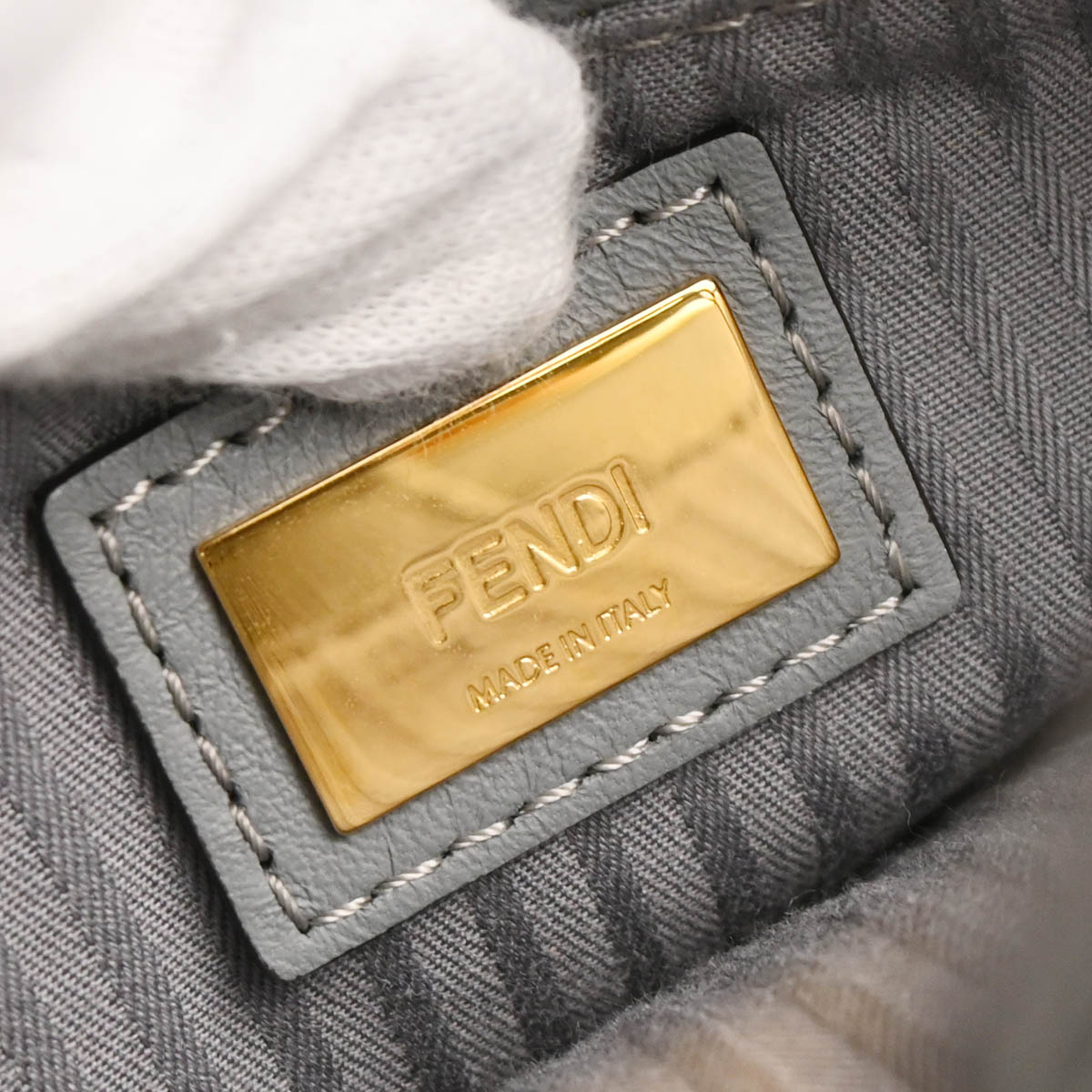 Fendi Gray Petite 2Jours Tote Bag