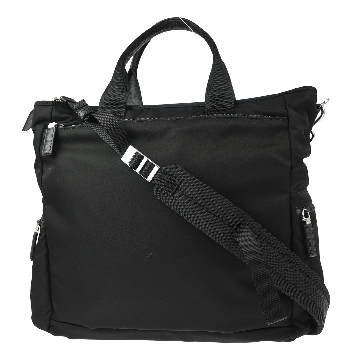 Prada Black Nylon 2way Shoulder Tote Handbag