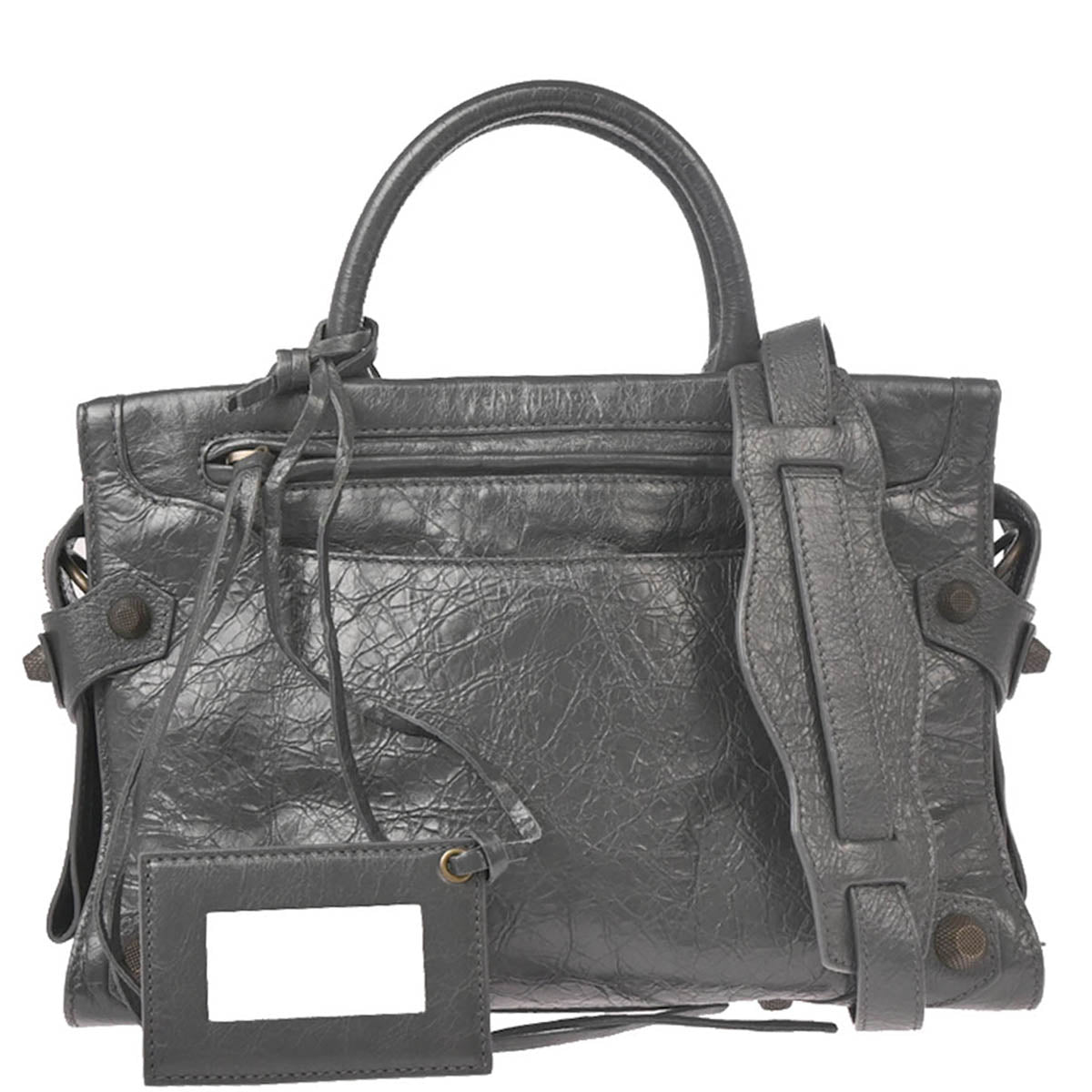 Balenciaga Gray 2way Shoulder Handbag