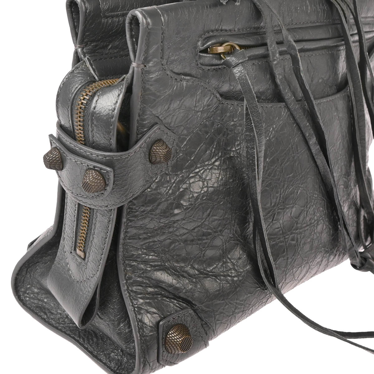 Balenciaga Gray 2way Shoulder Handbag